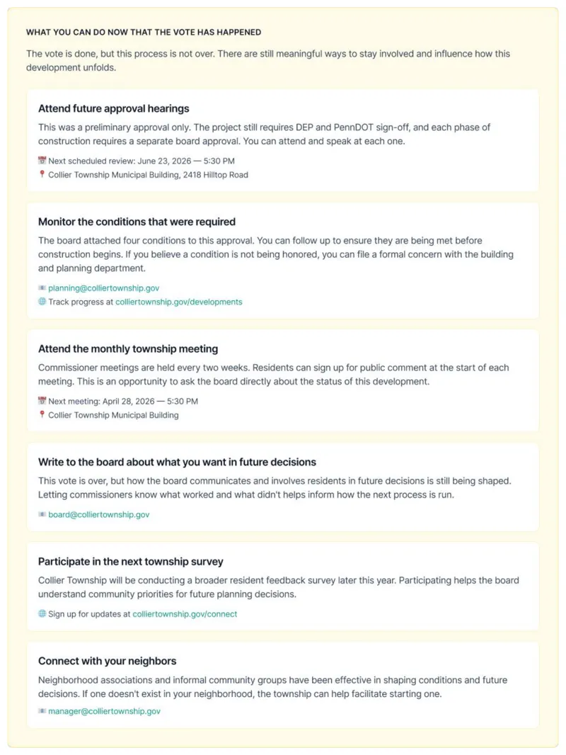Resident prototype: what you can do after the vote