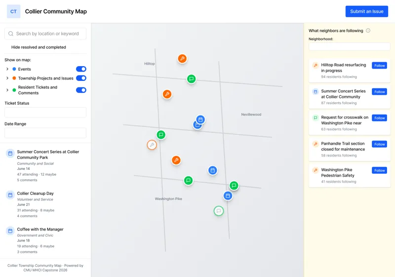 Collier Community Map: my map prototype