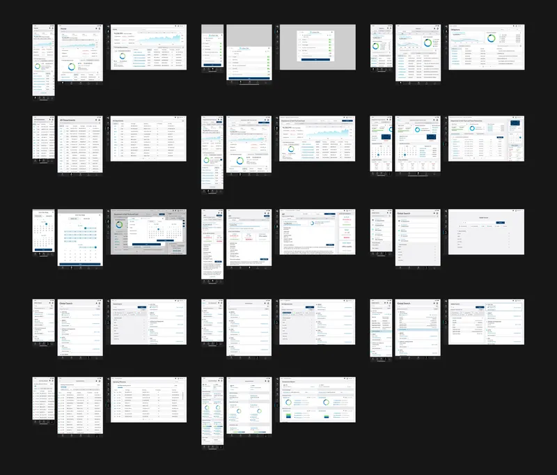 Hi-fi screens: all pages